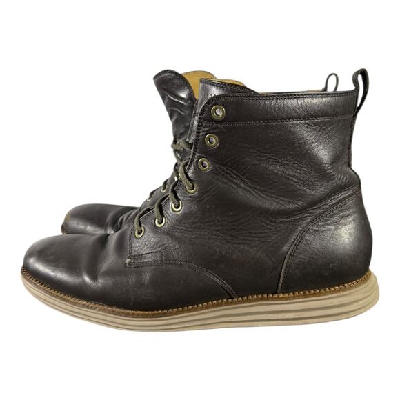 Cole Haan Men’s Leather Lace Up Boots Brown Size 11.5M C23421 Casual Comfort - Picture 5 of 9